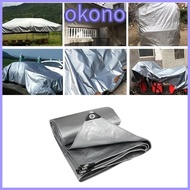 OKONO PE Tarpaulin, 2mX3m Camping Tent Mat Rainproof Cloth, Furniture Cover Boat Car Truck Canopys A