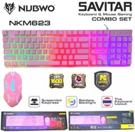 NUBWO Keyboard+mouse combo set SAVITAR NKM 623 /634/635ไฟสวยแจ่มๆ ของแท้ สินค้า สามารถ เข้าศูนย์ nub