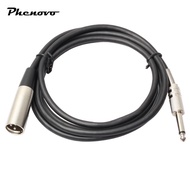 [Phenovo] 3Pin XLR Male to 6.35mm 1/4inch TRS   Male Microphone Cable Adapter 10ft 6ft