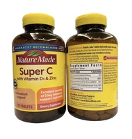 Exp.06/2025 Nature Made Super C Vitamin D3 &amp; Zinc 200 เม็ด