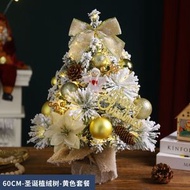 【新款熱賣】聖誕節裝飾品 迷你聖誕樹帶燈，桌面擺件，家用仿真樹套餐