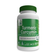 Health Thru Nutrition Turmeric Curcumin With 7x Absorption BCM-95 Curcugreen 500mg, 30 Vegecaps