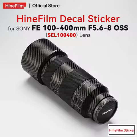 Hinefilm Skin for Sony FE100-400 F5.6-8 Lens Decal Skin for SONY 100 400 Len Protector 100-400 Stick