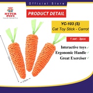 CARROT. CAT. TOY. BEST BUY.  ( X3PCS /YC-102 & YC-103)