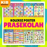 Muslim Preschool Education Poster Collection l Learn & Write ABC,123, BA TAAlif
