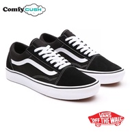 [ลิขสิทธิ์แท้] VANS Comfycush Old Skool (Lite) Black/White รองเท้า แวนส์ แท้ โอวสคูล ตัวฮิต แบบเบา ไ