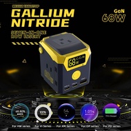 68W US Socket Wall Charger with Multiple Output Ports