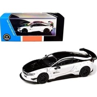 PA-55151 - bmw i8 Liberty Walk 1 by 64 Scale Diecast Model Car, White & Black