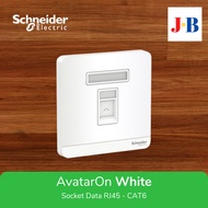 Schneider AvatarOn Outlet Data RJ45 CAT6 - White