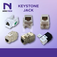 Keystone Jack RJ11/RJ45 CAT5E/CAT6/CAT6A UTP/FTP