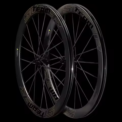 SUPERTEAM S All Carbon Wheelset UCI 700C Tubeless Disc Brake Wheels Carbon Spokes Ratchet 36T for HG