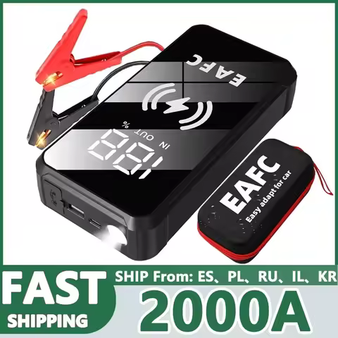 600/1200/2000A Portable Car Jump Starter Power Bank Car Booster Charger Starting Device Petrol Diese