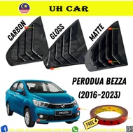 Perodua Bezza (2016- 2023) Window Cover Mustang Rear Side Window Cover Triangle Shutter Cover Exteri