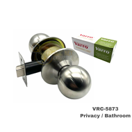 Varro Door Knob Cylindrical Lock Set Entrance (Stainless Steel)