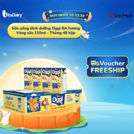 Sữa uống dinh dưỡng Oggi BA hương Váng sữa 110ml - thùng 48 hộp - VitaDairy