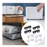 4 Pcs Roller Wheels Storage Box