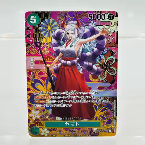 One Piece JP OP01-121 SP Yamato DIY Gold Foil & Foil Texture Premium Anime Collection Card