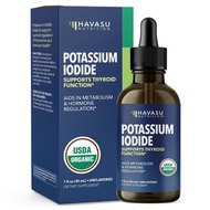 HAVASU NUTRITION Organic Potassium Iodide Liquid | 1-Year Supply Liquid Potassium Iodide | 1 Fl Oz