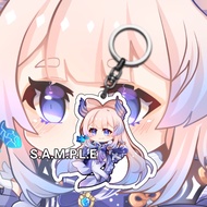GANTUNGAN Genshin Impact Kokomi Game Anime Keychain - Genshin Impact Kokomi Keychain