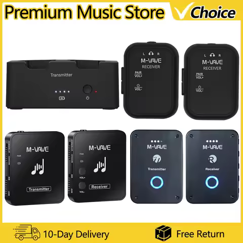 M-VAVE 2.4GHz Wireless Earphone Monitor Transmission System WP-9/WP-10/WP-12 Support Stereo Mono Mut