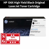 HP 136X High Yield Black Original LaserJet Toner Cartridge Genuine HP Ink Cartridge HP 136X Toner HP