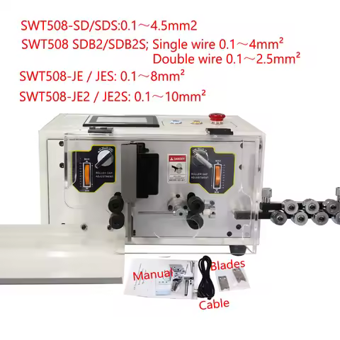 SWT508 0.1mm To 10mm2 Section Wire Stripping Peeling Machine Scrap Cable Stripper Cutter Tool with B