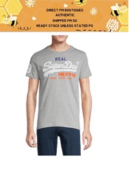 BEG00415 : Superdry Vintage Graphic-Print T-Shirt (Grey)