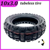 10นิ้ว10X3.0ยางแบบไม่มียางสำหรับสกู๊ตเตอร์ไฟฟ้า10X3.00-6 Off-Road ทนต่อการสึกหรอยางสูญญากาศ