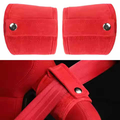 2PCS Premium Silk Like Suede Seat Covers for Honda Civic Type R FL5 11 OEM Style Red Interior Access