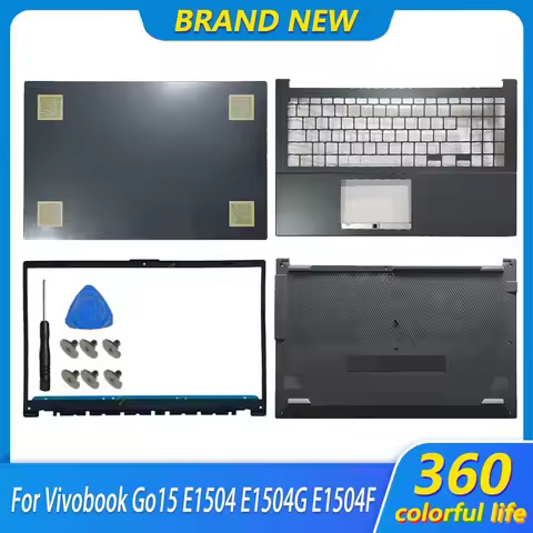 New For Vivobook Go15 E1504 E1504G E1504F Laptop LCD Screen Back Cover Front Bezel Palmrest Lower Bo