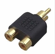 秋葉原 - YF-4001 音頻轉換器 RCA 插頭(M) TO RCA 插座 X2 (F) 平行進口
