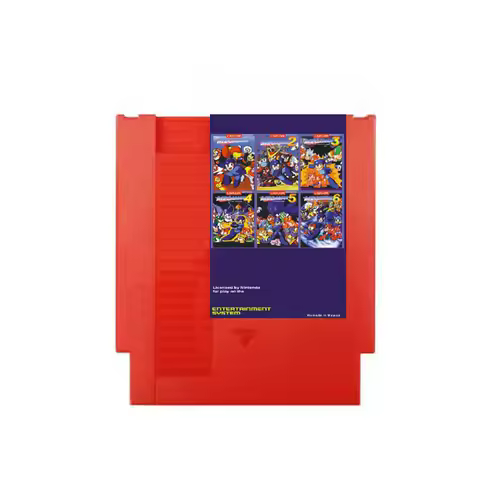 Free 73in1-NTSC&PAL Games Cartridge for MegaMan1-6&RockMan1-6 , 72 Pins for NES Game Cartridge Repla