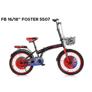 FOSTER 5507 Children's Folding Bike Size. 16, & 18 Inch Folding Bike Basket