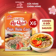 Combo of 6 Aji-Quick Pre-Seasoned Seasoning Packs Crab Vermicelli 54g/Pack