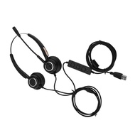 Fun~ Call Center USB Headset Light Weight Noise Cancelling USB Call Center Headset With Microphone