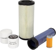 HH1C0-32430 R1411-64930 15221-43170 RD452-42270 RD452-42280 Filter Kit Compatible with Kubota KX057-
