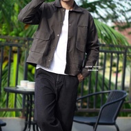 Tony Jack Work Jacket Imperial Green Boxy Fit Jaket Pria
