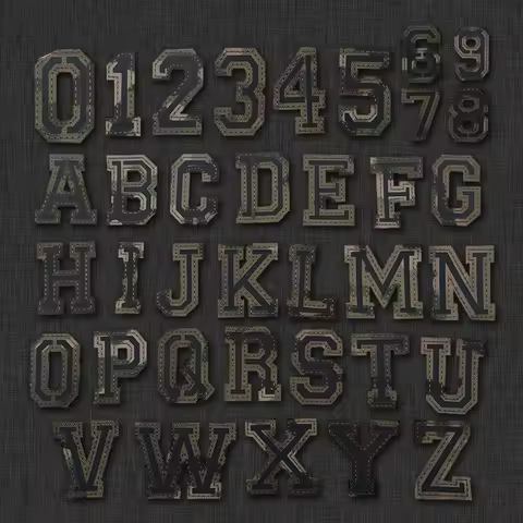 26 letters And number 0-9 IR Infrared Reflective Patches on Clothes camouflageTactical Badges
