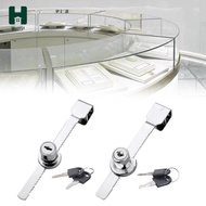 [Homyl] Glass -Display Castle Castle with 2 keys slide cabinet lock easy installation