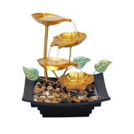 Tabletop Water Fountain Small Indoor Waterfall Fountain for Desktop Feng Shui Ornament