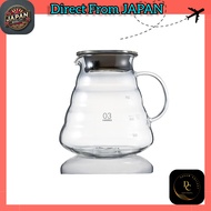 HARIO V60 Glass Server 800 Clear, 800ml, for 2-6 cups, Microwave Safe, Model XGSR-80-TB