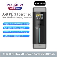 CUKTECH mi xiaomi ZMI No. 20 P23 210W USB PD3.1 140W PD140W 25000mAh Power Bank for laptop notebook 