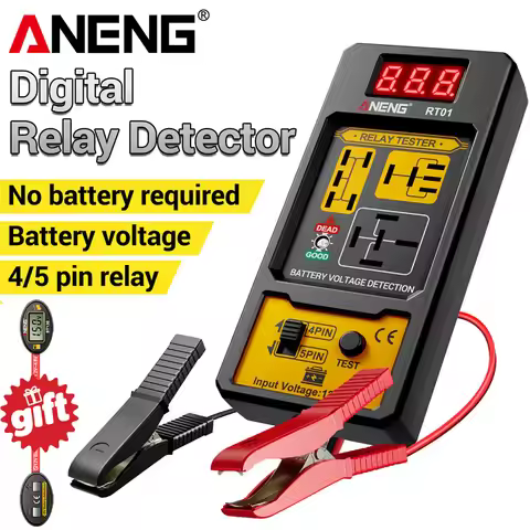 ANENG Car Battery Relay Detector 11-25V Digital Universal RT01+BT138 Battery Level Tester Portable M