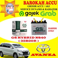 AKI GS ASTRA MOBIL TOYOTA AVANZA GS HYBRID 40 / 32B20R , 32 AH