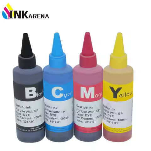 100ml Bottle Dye Ink Refill Kit For Epson DX8400 DX8450 DX9400FD120 SX215 SX218 SX400 SX405 SX415 SX