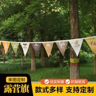 Camping Tent Atmosphere Pennant Hanging Flag Camping Decoration Accessories
