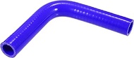 X AUTOHAUX 25mm 0.98" ID 90 Degree Elbow Silicone Reducer Hose Pipe Bend Turbo Water Intercooler Blu