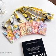 WMES1 Cartoon Pikachu Card Holder, Lanyard Pokmon Pikachu Pikachu Card Case, Japanese Style Bus Card