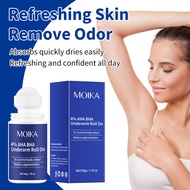 Biying Factory All English MOIKA Underarm Deodorant Salicylic Acid Roll-On Antiperspirant Lotion Rea