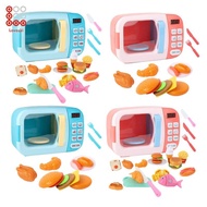 [Shiwaki3] Microwave Kitchen Toys Set Pretend Accessories  Food Educational Toys Awareness Growth Pa